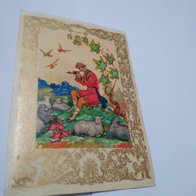 CARTE POSTALA RUSEASCA FELICITARE NECIRCULATA foto