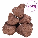 Cumpara ieftin Roci vulcanice, 25 kg, rosu, 10-30 cm