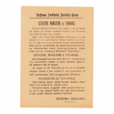 Partidul Socialist, manifest &icirc;mpotriva guvernului generalului Averescu