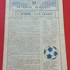 Program meci fotbal PETROLUL Ploiesti-FCM BRASOV (18.10.1987)