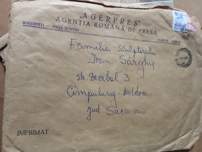 Plic cu Stampila Agerpres