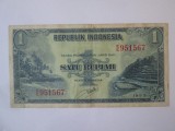 Indonezia 1 Rupiah 1953,bancnota din imagini
