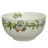 Cumpara ieftin Bol - Porcelain Wreath - White, 480 ml | Kaemingk