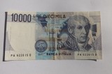 Bancnota Italiana de 10.000 lire,anul 1984,necirculata.