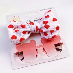 Set bentita si ochelari de soare - Mouse 5 (Marime Disponibila: 6-12 luni foto