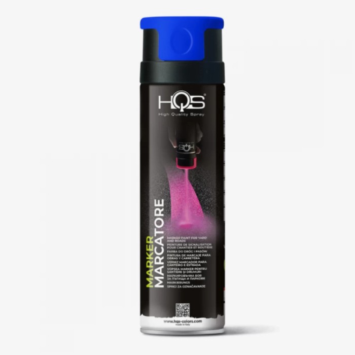 Spray HQS pentru Marcaje , Albastru fluorescent, 500 ml.