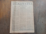 Publicația &bdquo;Egalitatea&rdquo;, ANUL 15*1905, N5 2 * DIRECTOR M.SCHWARZFELD