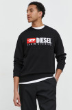 Cumpara ieftin Diesel hanorac de bumbac bărbați, culoarea negru, cu imprimeu A03758.0GEAD