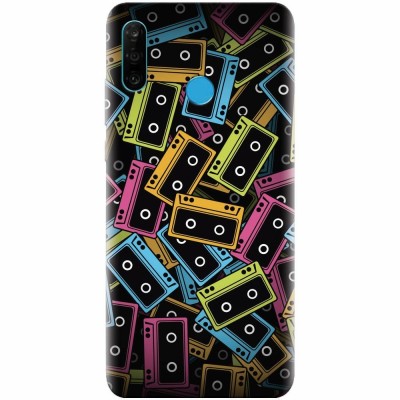 Husa silicon pentru Huawei P30 Lite, Audio Cassette Color Vector foto
