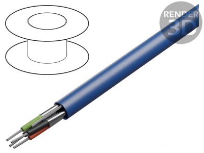 Cablu Ecranat 2x2x22AWG Cu 300V PVC Folie Al foto