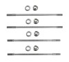 Prezoane Cilindru Set Motor Scuter Baotian 4T 49cc 50cc 80cc - Set Complet: 4 Prezoane, Piulite, Saibe
