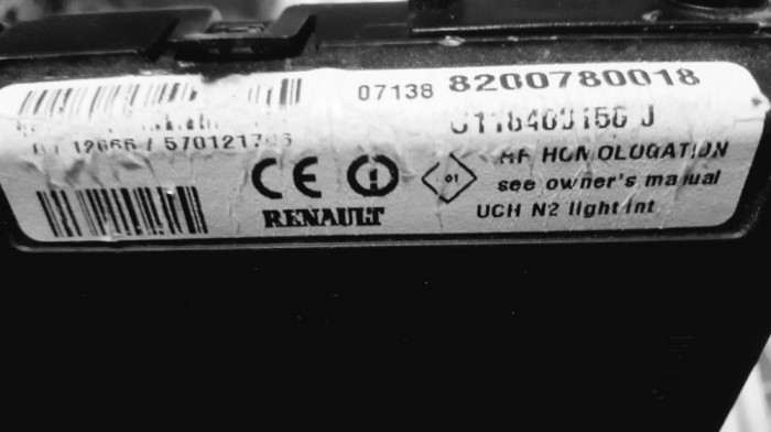 UCH Unitate comutatie habitaclu Renault Megane 2 Cod 8200780018