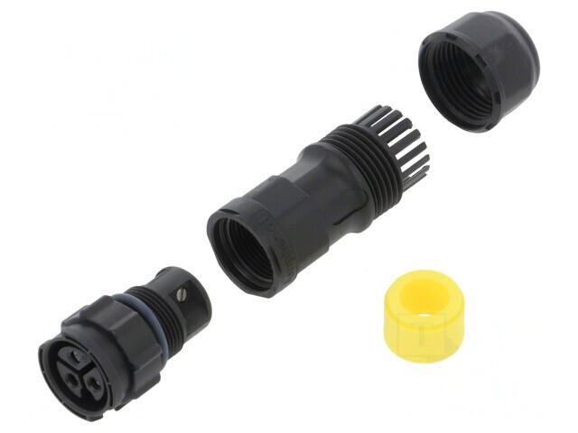 Conector Circular Mamă 3 PIN cu Șurub