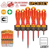 Surubelnite electricieni 6 pcs - Ingco HKISD0608
