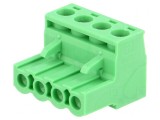 Regletă Conexiuni Deconectabilă 5,08mm 4 Piste Drept Mufă