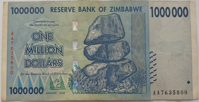 Zimbabwe, 100000 dollars 2008