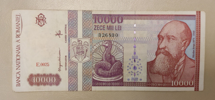 Rom&acirc;nia - 10 000 Lei (februarie 1994) E.0025