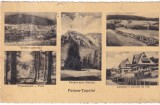 Poiana-Tapului. Vedere generala. Promenada - Parc. Vedere spre Bucegi. Zamora -