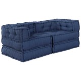 Cumpara ieftin Unitate de canapea modulara 2 buc. Tesatura Indigo