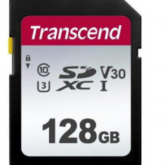 Card de memorie Transcend TS128GSDC300S, SDXC, 128GB, Clasa 10 UHS-I U3