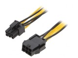 Cablu de Alimentare PCIe 6-Pin 0.4m