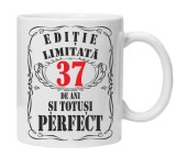 Cana alba personalizata &quot;editie limitata&quot;, 37 ani, INOVATIX&reg;. 330ml, Oem