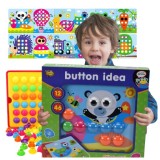 PUZZLE EDUCAȚIONAL TABLOU CREATIV CU BUTOANE MOSAIC PENTRU COPII