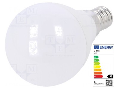 Lampă LED E14 Alb Cald 5,5W 3000K foto