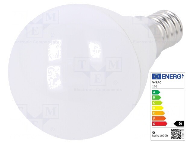 Lampă LED E14 Alb Cald 5,5W 3000K