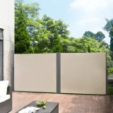 Paravan solar dublu Alcazaba 160 x 300 x 300 cm culoarea nisipului [pro.tec] HausGarden Leisure