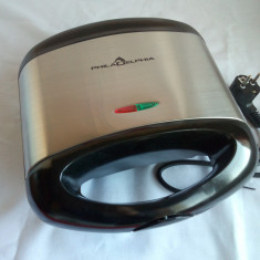 Sandwich Maker Philadelphia EL-11, negru/inox, 750w, nou nefolosit