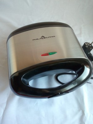 Sandwich Maker Philadelphia EL-11, negru/inox, 750w, nou nefolosit foto