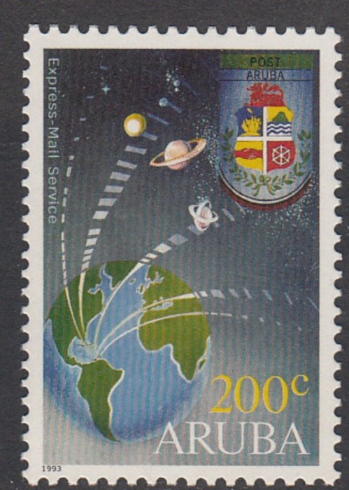ARUBA 1993 POSTA RAPIDA