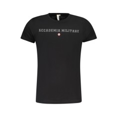 ACCADEMIA MILITARE Tricou barbati din bumbac, cu imprimeu, Regular fit, Negru, S