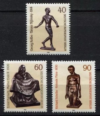Berlin 1981 - Statui, arta, serie neuzata foto