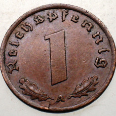 7.481 GERMANIA WWII 1 REICHSPFENNIG 1939 A