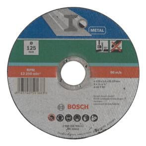 Disc de taiere pentru metal BOSCH , drept ,D 125 mm; grosime 1.6 mm foto