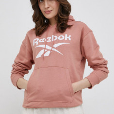 Reebok bluză HB2293 femei, culoarea portocaliu, cu imprimeu HB2293-CANCOR