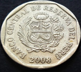 Moneda exotica 50 CENTIMOS - PERU, anul 2008 *Cod 3436 B