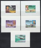 Centrafricana 1977 - Colita NDT + 5 Colite DE LUX NDT, PA, F.RARE, 4 POZE, MNH