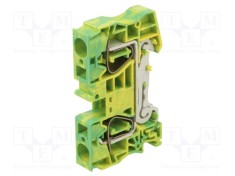 Term. &icirc;mbinare PHOENIX CONTACT, şine 0,2&divide;16mm&sup2;, 2 borne, galben-verde