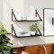 vidaXL Dulapuri de perete, 2 buc., negru, 60x25x25,5 cm, lemn 836333