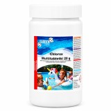 Tablete clor pentru piscina 20 g, efect antibacterian si anti-alge, 1 kg
