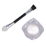 Praf Decorativ Unghii, Model Sugar, Capacitate 0.5g, Alb, Efect Metalizat, Oem