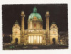 AT2 -Carte Postala-AUSTRIA-Viena, Karlskirche, circulata 1968, Fotografie