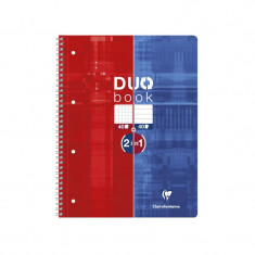 Caiet reversibil cu spiră Duo book Clairefontaine foto