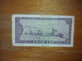 Bancnotă 10 lei Republica Socialistă Rom&acirc;nia