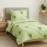 Set Pilota Aloe Vera 150x210 cm ( Pat Single) + 1 Perna Aloe Vera 50x70 cm