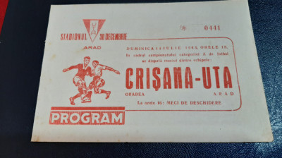 program UTA - Crisana Oradea foto
