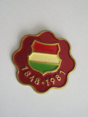 M3 N4 19 - insigna - insemne si culori nationale - Ungaria - 1981 foto